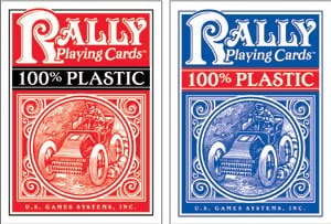 Rally Plastic Playing Cards, Red by U.S. Games