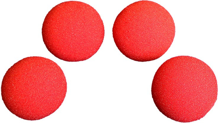 1 1/2 inch Super Soft Sponge Balls - Red by Magic By Gosh (M12)