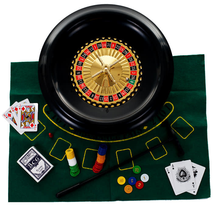 16 Inch Roulette and Blackjack Set with Accessories (345)