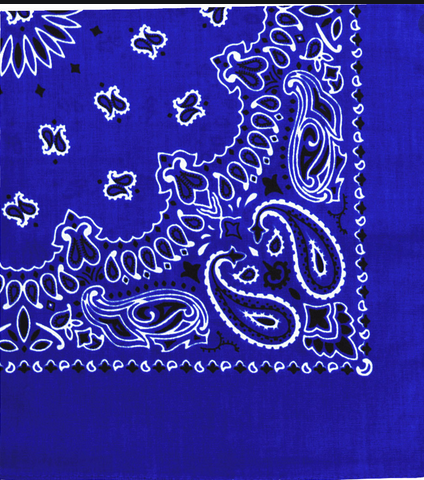 Royal Blue Bandana, Cotton