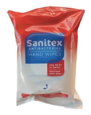 Sanitex Antibacterial Hand Wipes, Fresh Scent 20 Count