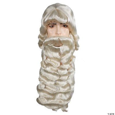 Extra Long  Santa Wig And Beard Set