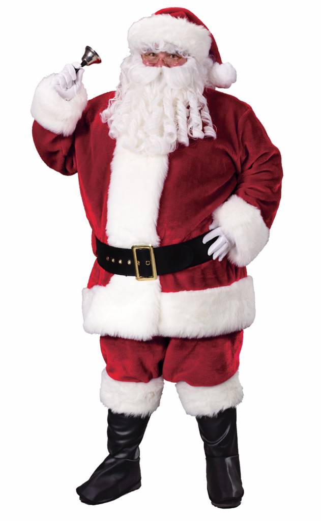 Crimson Plush Santa Suit - Plus 50-54