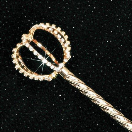 20'' Gold Crown Rhinestone Scepter