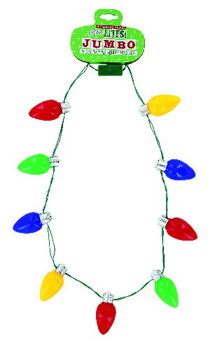 Lotsa Lites CHRISTMAS Jumbo Light Up Necklace