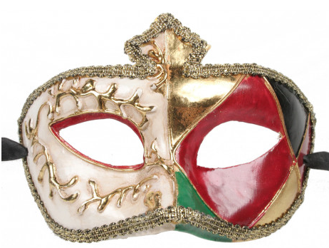 La Corona Mask Green Red  Black