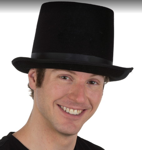 Black Velvet Top Hat