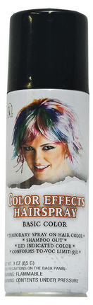 Color Effects Hairspray Black