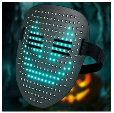 LED Gesture Changing Rechargeable Light Up Mask