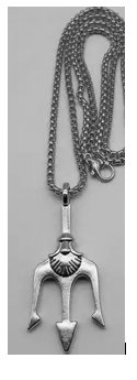 Necklace King Neptune Trident Silver