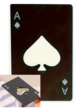 Ace Of Spades Bottle Opener