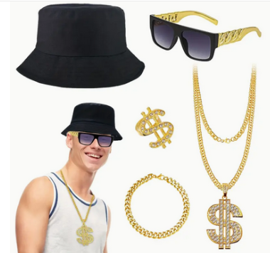 Hip Hop Costume Kit 5 Pc.