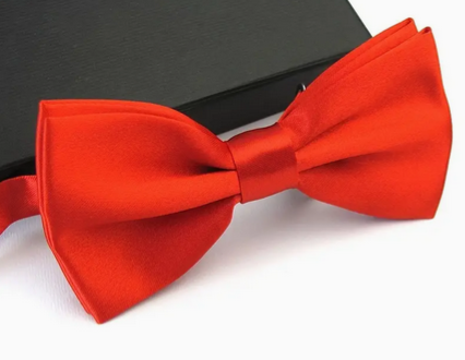 Bow Tie With Band - Red