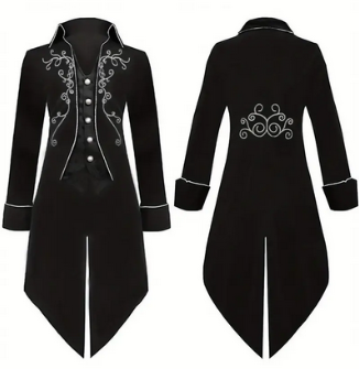 Embroidered  Victorian Gothic Tailcoat Size 44