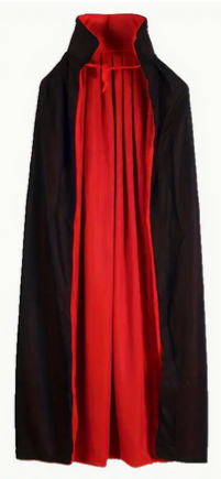 Cape Reversible 55.12 inch Polyester - Black and Red