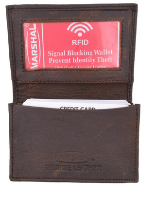 Wallet RFID Block Croc Brown P 70CRBR