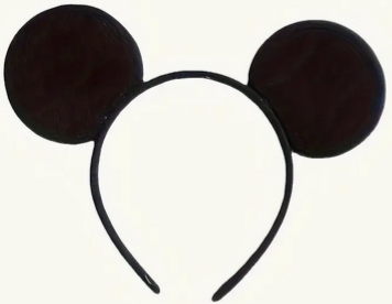 Mouse Ears Headband Black