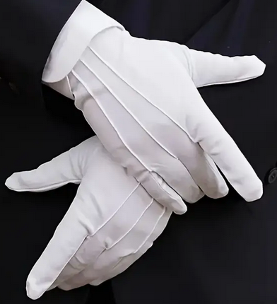 White Gloves Nylon Deluxe - One Size