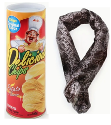 Delicious Potato Chips - Snakes In A Can