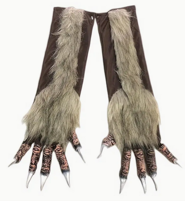 Wolf Gloves/Hands Brown Import