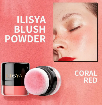 Coral Red Blush Powder by Ilisya