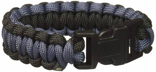 Survival Bracelet - Large, Black/Grey by SecureLine