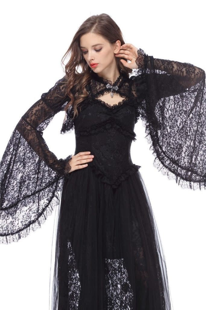 BW40 Gothic Lace Shoulder Piece with Full Sleeves Size Medium