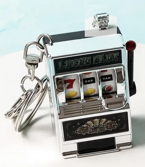 Key Chain Slot Machine - Silver