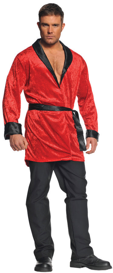 Red Smoking Jacket Adult Standard Size UW