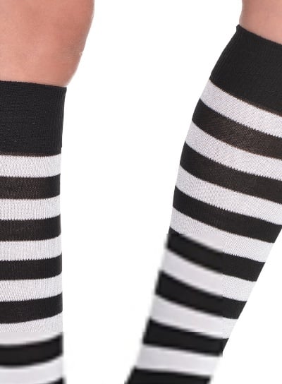 Striped Socks Black/White (C14)