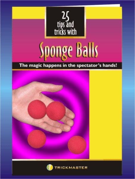 25 Tricks With Sponge Ball Booklet by Trickmaster Magic (M12)