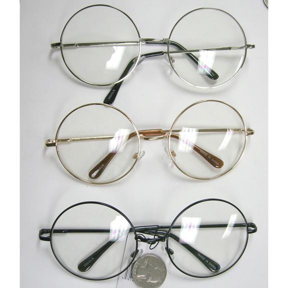 Sunglasses Large Round Metal Frame - Assorted Colors