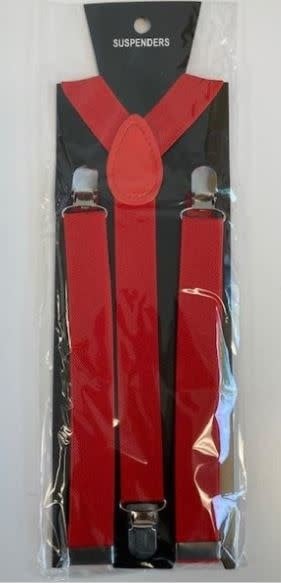 Suspenders 1 inch Red