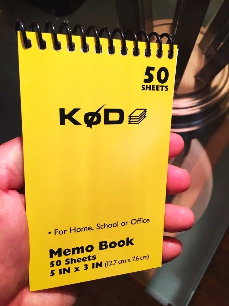 SvenPad® KøD Memo Pad, Single - Yellow by Brett Barry and Phoenix Mentalist