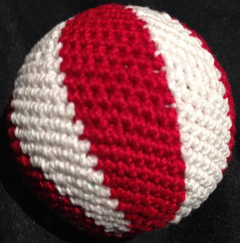 Load Ball, 2 inch - Swirl, Cork Red/White (M8)