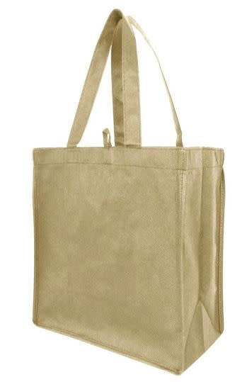 Tote Bag w/Handles - Khaki 11 x 11x 5.5