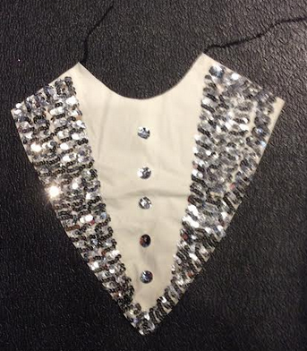 Sequin Tux Shirt Front