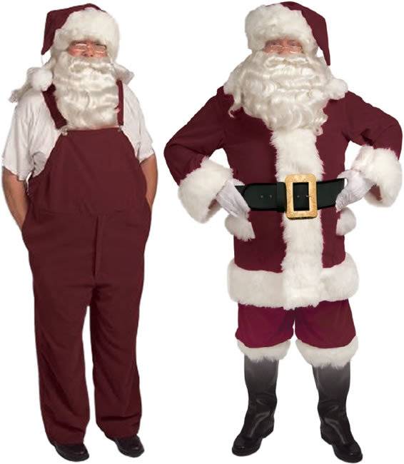 Old Tyme Santa Suit w/Overalls - 42-48 (/199)