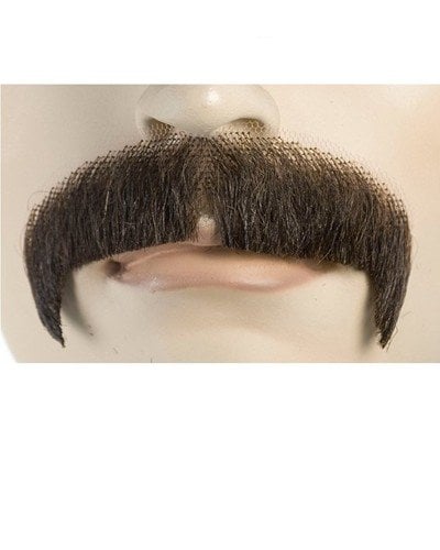 Moustache M1 - Villain, Black Human Hair