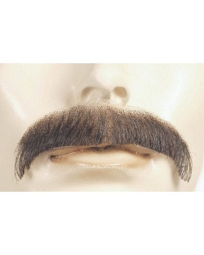 Moustache M1 - Villain, White Human Hair