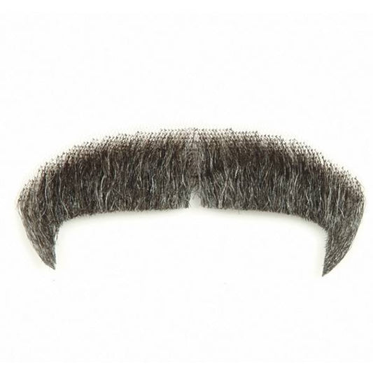 Moustache M1 - Villain Grey Human Hair