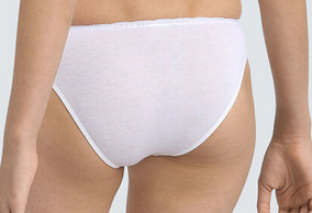 Lycra Womens Briefs One Size White