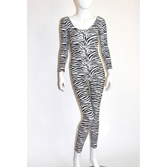 Zebra Unitard - Adult Large